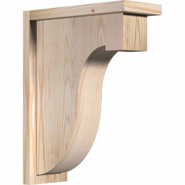 Ekena Millwork Del Monte Smooth Corbel w/Backplate, Douglas Fir, 5 1/2"W x 14"D x 18"H COR06X14X18DEL01SDF - main